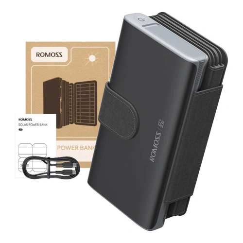Kup Solární powerbank ROMOSS SPB30 30000mAh 65W (černý) - ROM58 - {ean13} - Sklep Home Screen