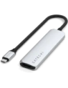 Kup HUB Satechi 4-in-1 USB-C Slim Multiport Adaptér 4K USB-C / 2xUSB-A, USB-C, 4K HDMI stříbrný - STH172 - {ean13} - Sklep Home Screen
