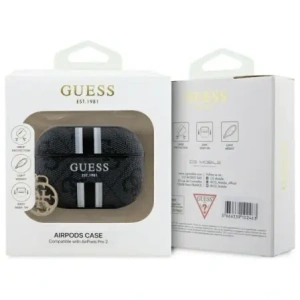 Kup Etui Guess GUAP2P4RPSK Apple AirPods Pro 2 (2022/2023) cover 4G Printed Stripes Charm czarny/black - GUE4236 - {ean13} - Sklep Home Screen