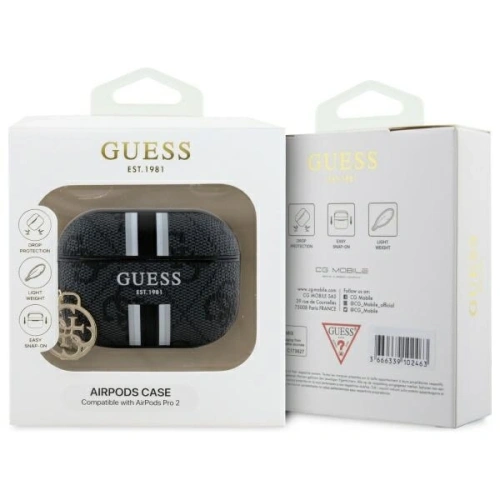 Kup Etui Guess GUAP2P4RPSK Apple AirPods Pro 2 (2022/2023) cover 4G Printed Stripes Charm czarny/black - GUE4236 - {ean13} - Sklep Home Screen