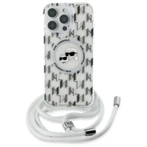 Kup Karl Lagerfeld KLHMP16LHCKCKLCT Apple iPhone 16 Pro hardcase IML Crossbody Monogram Karl & Choupette Head MagSafe transparent - KLD21860 - {ean13} - Sklep Home Screen