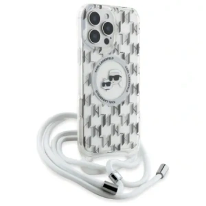 Kup Etui Karl Lagerfeld KLHMP16LHCKCKLCT Apple iPhone 16 Pro hardcase IML Crossbody Monogram Karl & Choupette Head MagSafe transparent - KLD21860 - {ean13} - Sklep Home Screen