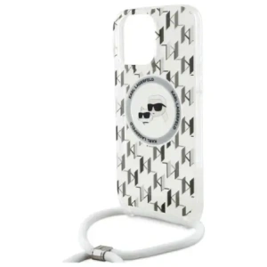 Kup Etui Karl Lagerfeld KLHMP16LHCKCKLCT Apple iPhone 16 Pro hardcase IML Crossbody Monogram Karl & Choupette Head MagSafe transparent - KLD21860 - {ean13} - Sklep Home Screen
