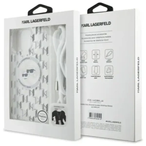 Kup Etui Karl Lagerfeld KLHMP16LHCKCKLCT Apple iPhone 16 Pro hardcase IML Crossbody Monogram Karl & Choupette Head MagSafe transparent - KLD21860 - {ean13} - Sklep Home Screen