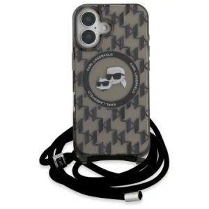 Kup Karl Lagerfeld KLHMP16SHCKCKLCK Apple iPhone 16 kemény tok IML Crossbody Monogram Karl & Choupette Head MagSafe fekete - KLD21861 - {ean13} - Sklep Home Screen
