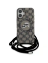 Kup Karl Lagerfeld KLHMP16SHCKCKLCK Apple iPhone 16 kemény tok IML Crossbody Monogram Karl & Choupette Head MagSafe fekete - KLD21861 - {ean13} - Sklep Home Screen