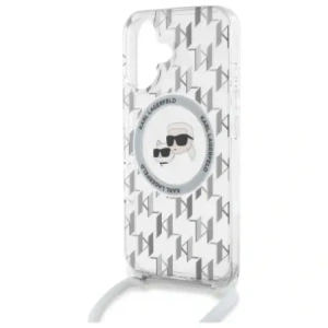 Kup Karl Lagerfeld KLHMP16SHCKCKLCT Apple iPhone 16 kemény tok IML Crossbody Monogram Karl & Choupette Head MagSafe átlátszó - KLD21862 - {ean13} - Sklep Home Screen