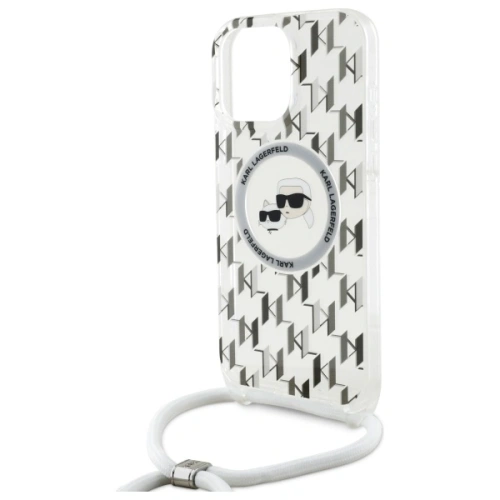 Kup Etui Karl Lagerfeld KLHMP16XHCKCKLCT Apple iPhone 16 Pro Max hardcase IML Crossbody Monogram Karl & Choupette Head MagSafe transparent - KLD21864 - {ean13} - Sklep Home Screen
