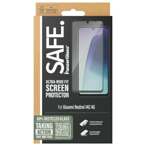 Kup Szkło hartowane SAFE by PanzerGlass Xiaomi Redmi 14C 4G Screen Protection Ultra-Wide Fit - PZG757 - {ean13} - Sklep Home Screen