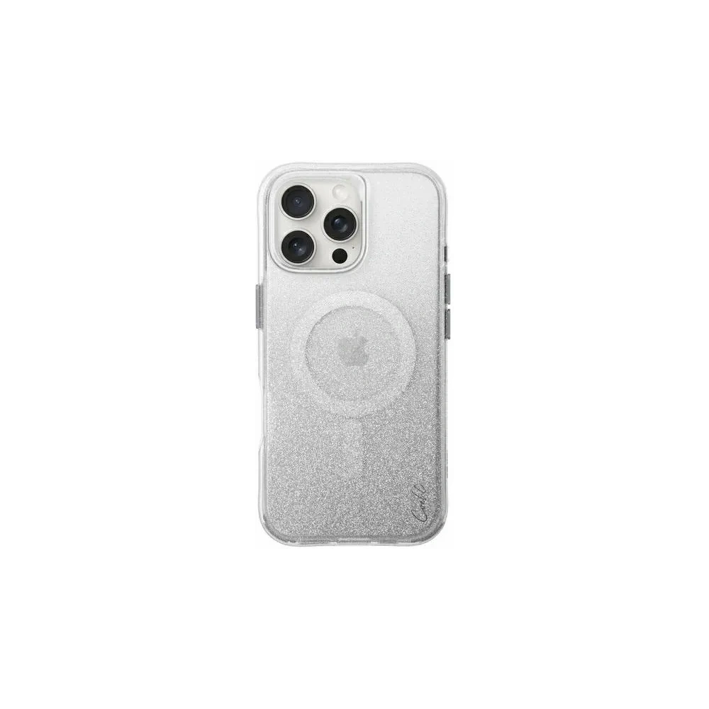 Etui UNIQ Coehl Lumino Apple iPhone 16 Pro Max Magnetic Charging srebrny/sparkling silver