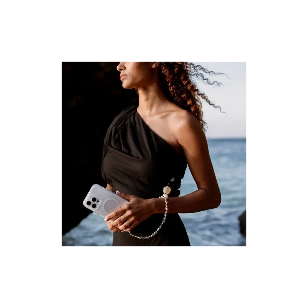 Etui UNIQ Coehl Lumino Apple iPhone 16 Pro Max Magnetic Charging srebrny/sparkling silver