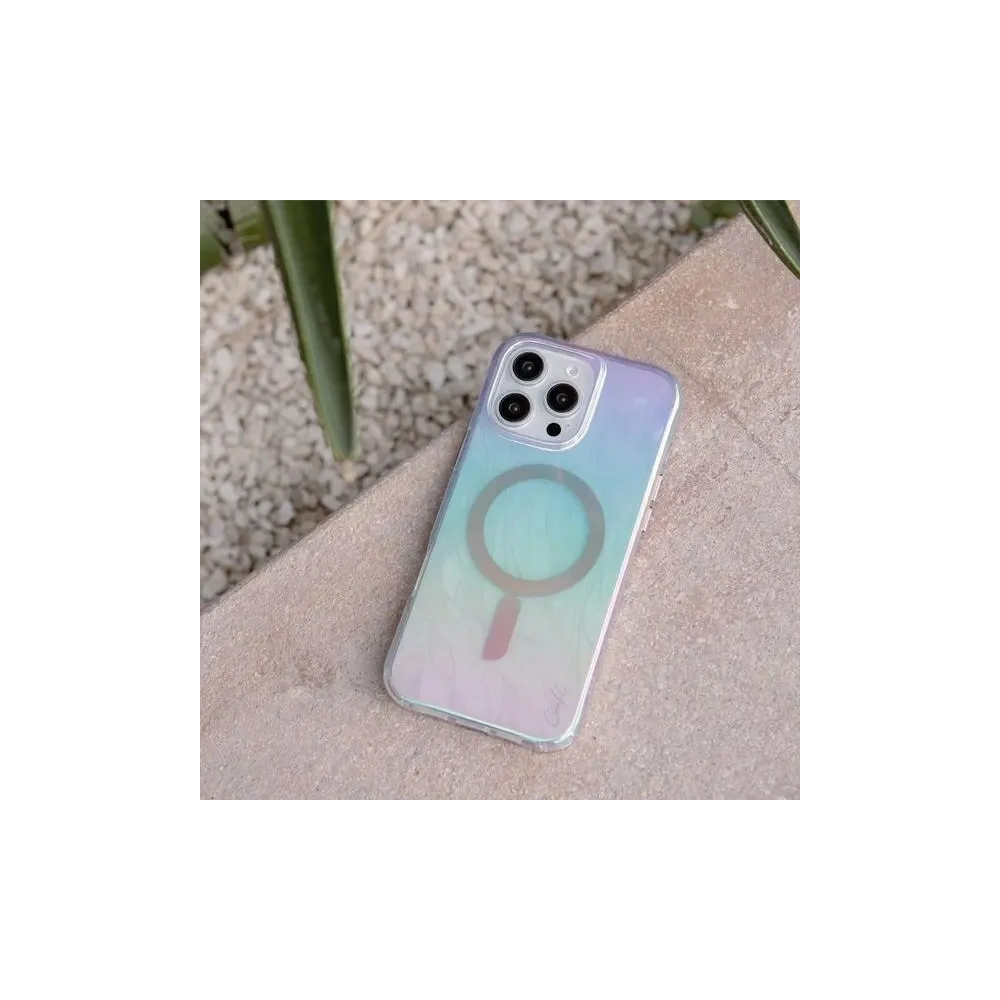 Etui UNIQ Coehl Willow Apple iPhone 16 Pro Max Magnetic Charging opal/iridescent