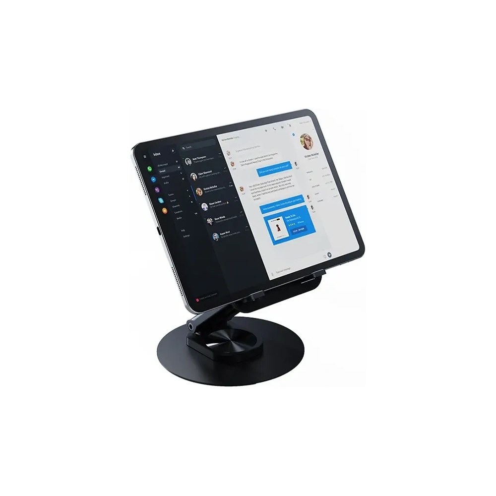 Stojak biurkowy na telefon/tablet 4.7-12 cali USAMS US-ZJ080 czarny/black