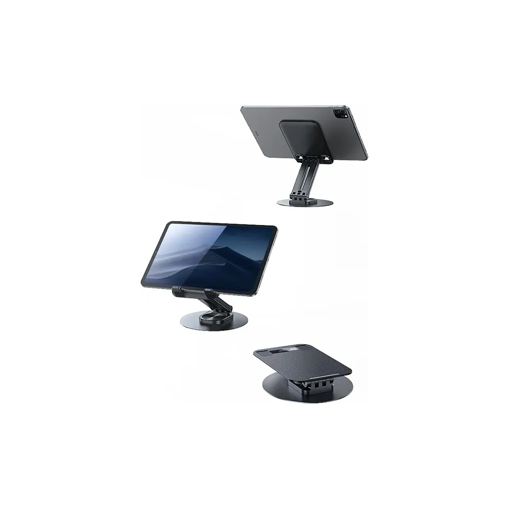 Stojak biurkowy na telefon/tablet 4.7-12 cali USAMS US-ZJ080 czarny/black