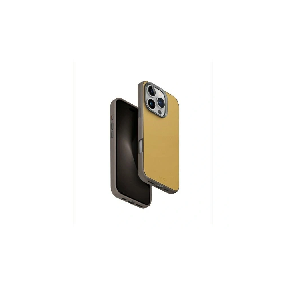 Etui UNIQ Lyden DS Apple iPhone 16 Pro Magclick Charging żółto-szary/yellow-grey
