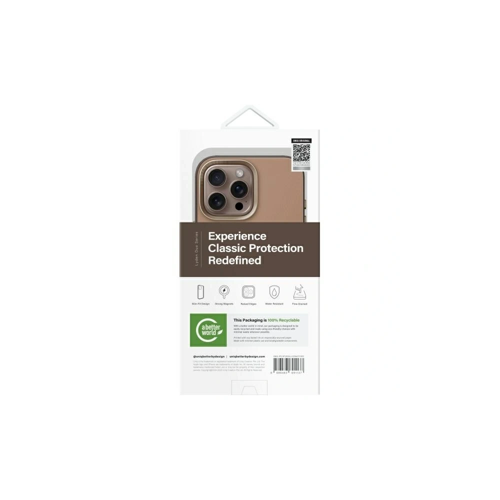Etui UNIQ Lyden DS Apple iPhone 16 Pro Max Magclick Charging brązowo-szary/brown-flint grey