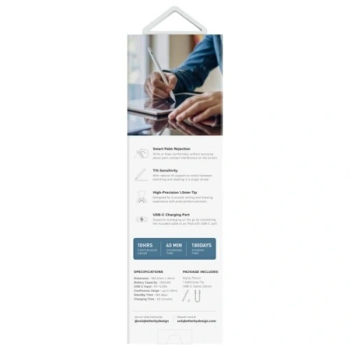 Kup UNIQ Pixo Lite 2.0 mágneses stylus Apple iPad galambszürke - UNIQ1425 - {ean13} - Sklep Home Screen