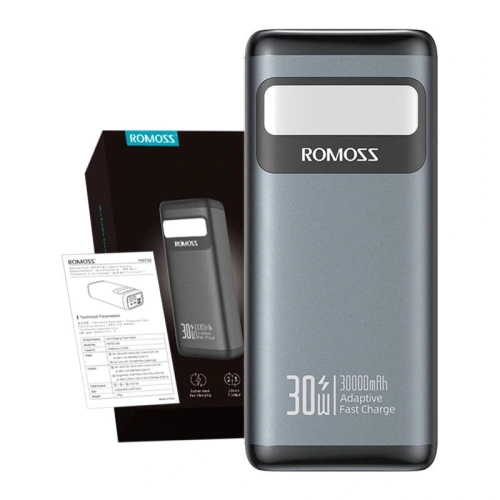 Kup Powerbank PMT30 Romoss 30000mAh 30W (černý) - ROM63 - {ean13} - Sklep Home Screen