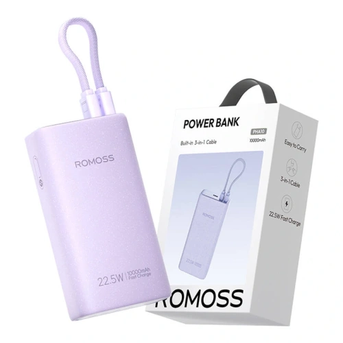 Kup Powerbank Romoss PHA10 10000mAh 22.5W (fioletowy) - ROM65 - {ean13} - Sklep Home Screen