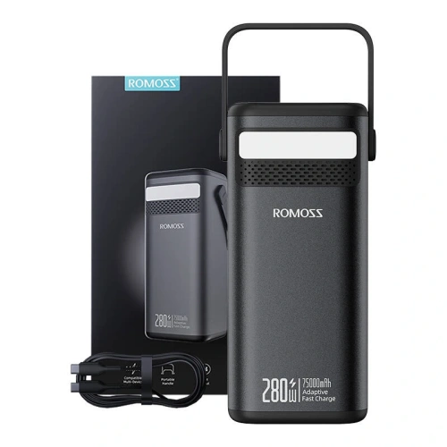Kup Powerbank Romoss PMT75-DC 75000mAh 280W 240Wh (černý) - ROM73 - {ean13} - Sklep Home Screen