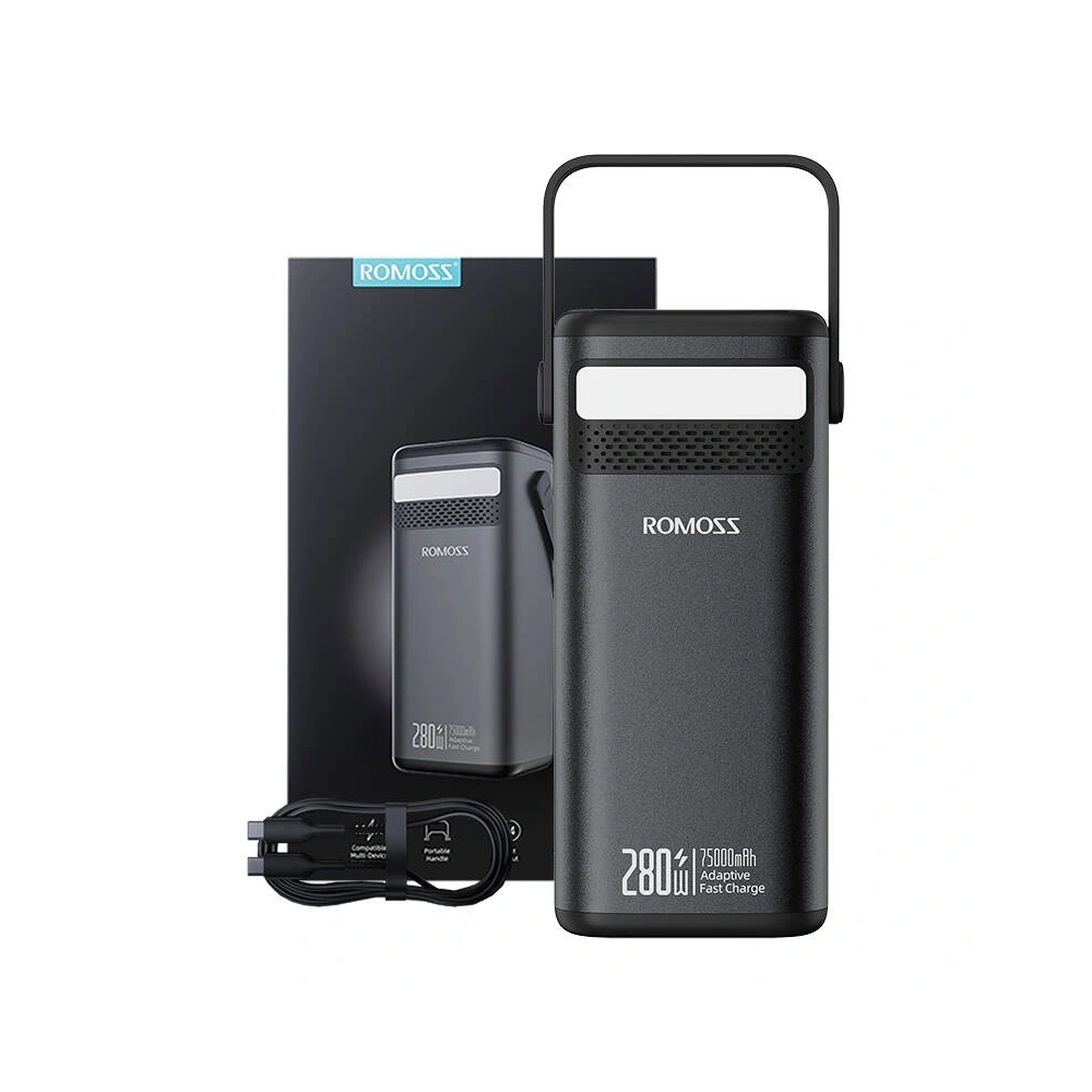 Powerbank Romoss PMT75-DC 75000mAh 280W 240Wh (czarny)