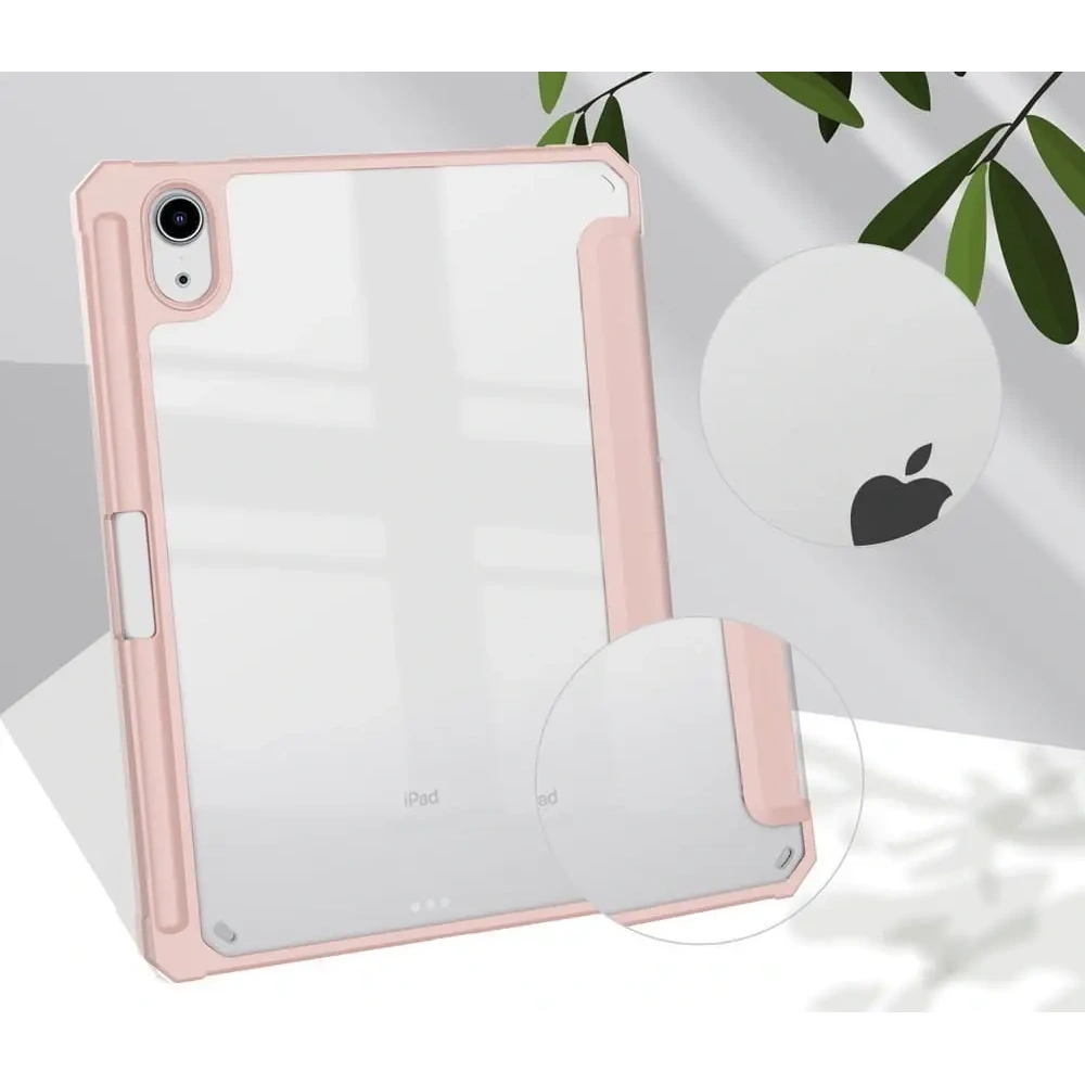 Etui Bizon Case Tab Clear Matt do Apple iPad mini 2021 (6. generacji) / iPad mini 8.3" 2024 (7. generacji) różowozłote