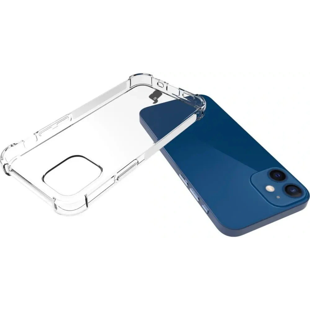 Etui + 2x szkło na ekran + szkło na obiektyw Bizon Case Clear Pack do Apple iPhone 12 Mini przezroczyste