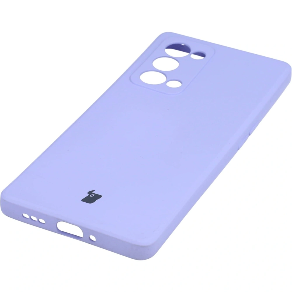 Etui Bizon Case Silicone do Oppo Reno 6 Pro fioletowe