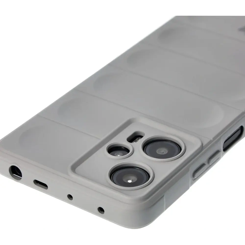 Pancerne etui Bizon Case Tur do Xiaomi Poco F5 jasnoszare