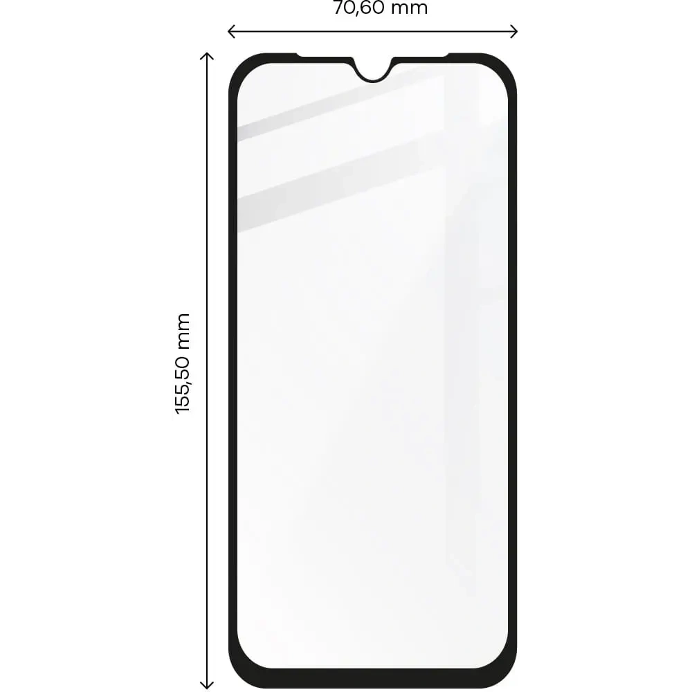 Szkło hartowane Bizon Glass Edge do Xiaomi Poco M3 czarne