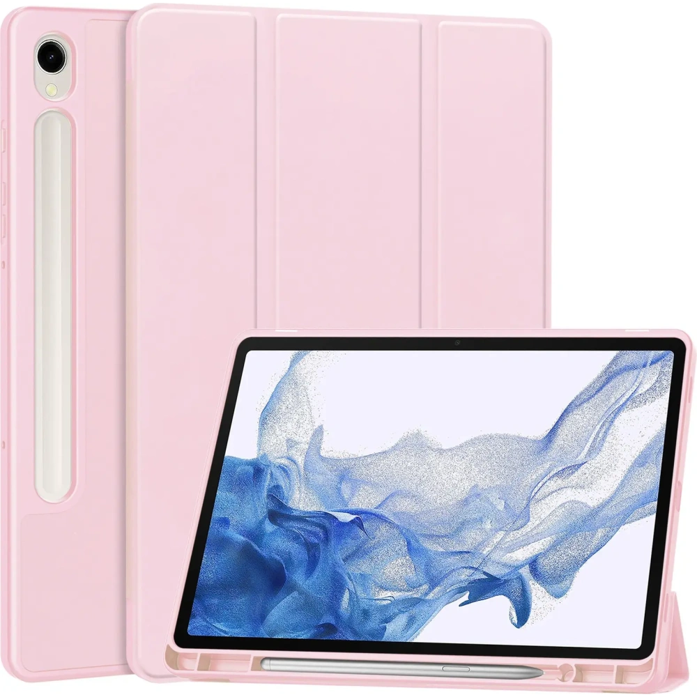 Etui Bizon Case Tab Lizard do Samsung Galaxy Tab S9 różowe