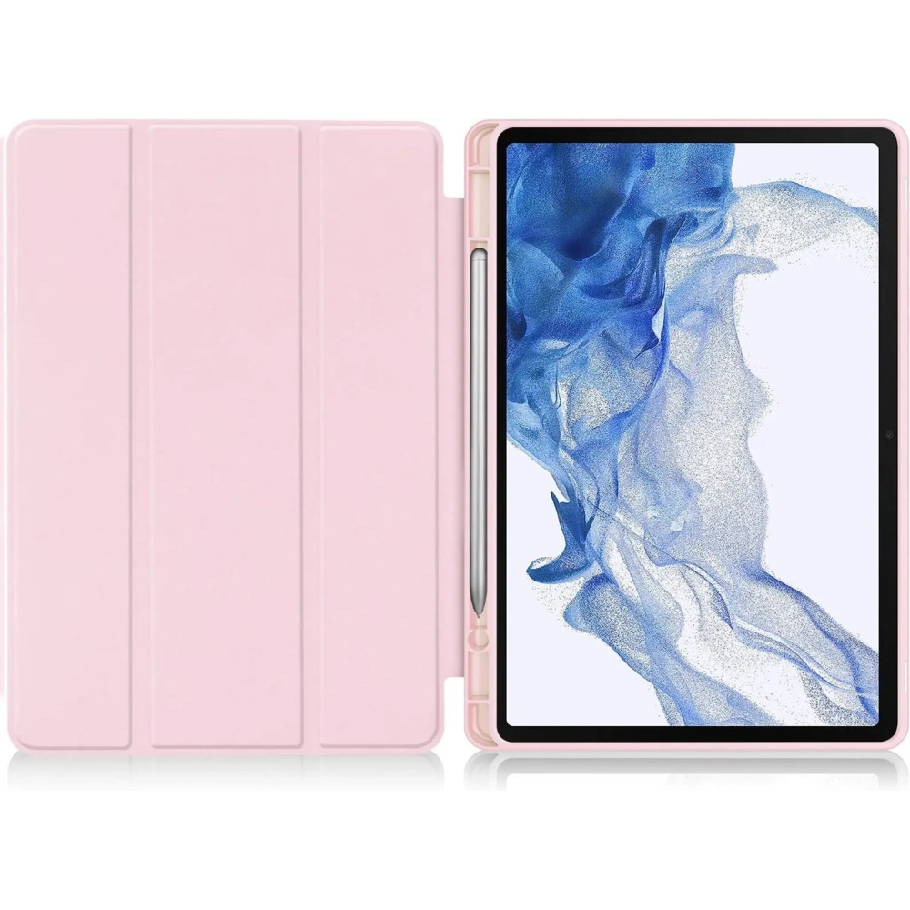 Etui Bizon Case Tab Lizard do Samsung Galaxy Tab S9 różowe