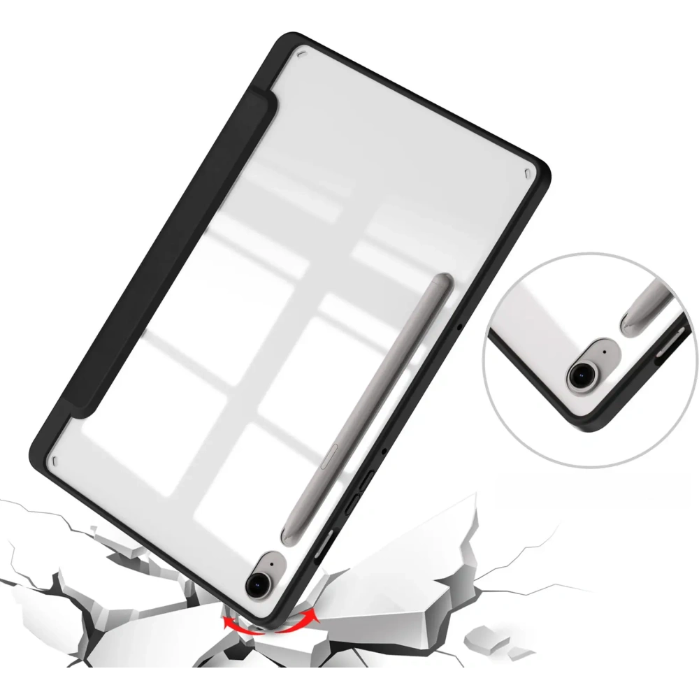 Etui Bizon Case Tab Clear Matt do Samsung Galaxy Tab S9 / S9 FE czarne