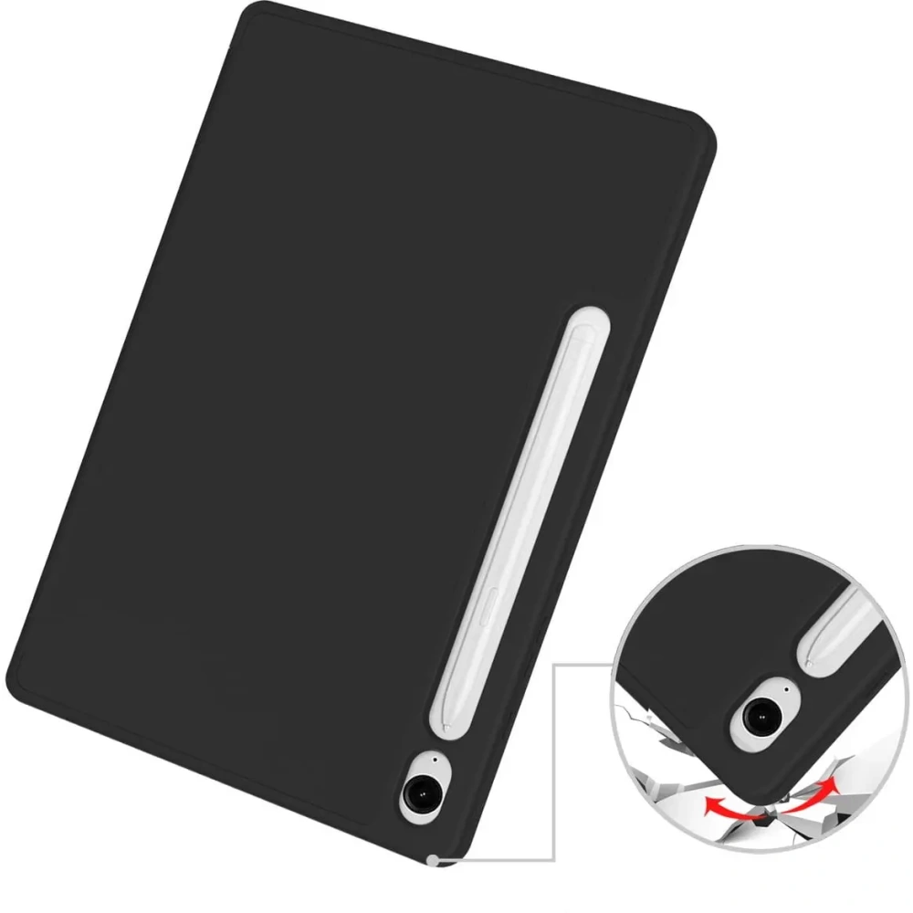 Etui Bizon Case Tab Lizard do Samsung Galaxy Tab S9 / S9 FE czarne