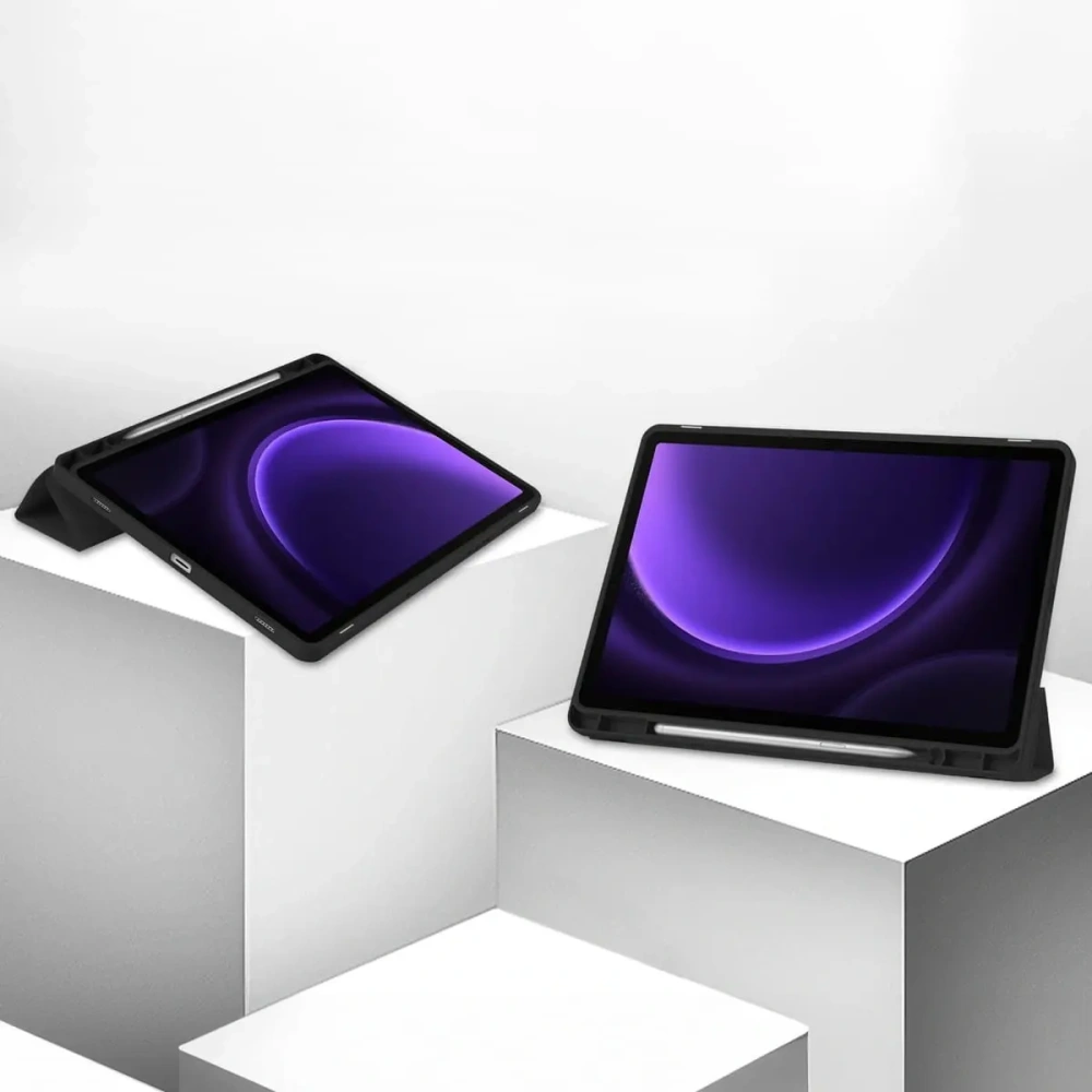 Etui Bizon Case Tab Lizard do Samsung Galaxy Tab S9 / S9 FE czarne