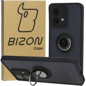 Kup Etui z uchwytem na palec Bizon Case Hybrid Ring do Motorola Edge 40 Neo przydymione z czarną ramką - BIZ7901 - {ean13} - Sklep Home Screen