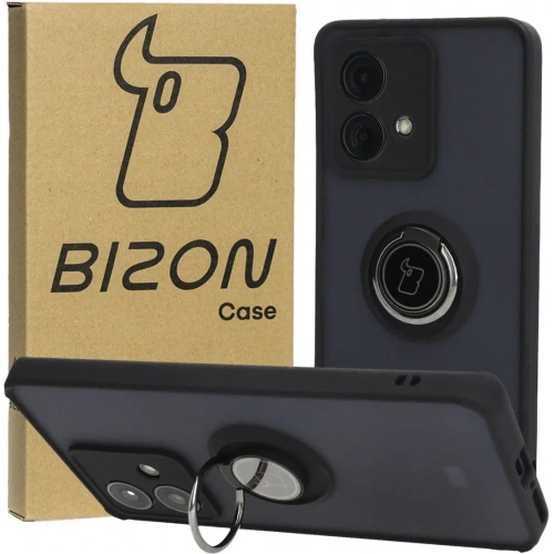 Kup Bizon Case Hybrid Gyűrű Motorola Edge 40 Neo füstös fekete kerettel - BIZ7901 - {ean13} - Sklep Home Screen