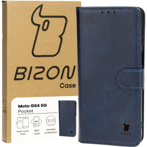 Kup Etui z klapką Bizon Case Pocket do Motorola Moto G54 5G granatowe - BIZ7902 - {ean13} - Sklep Home Screen