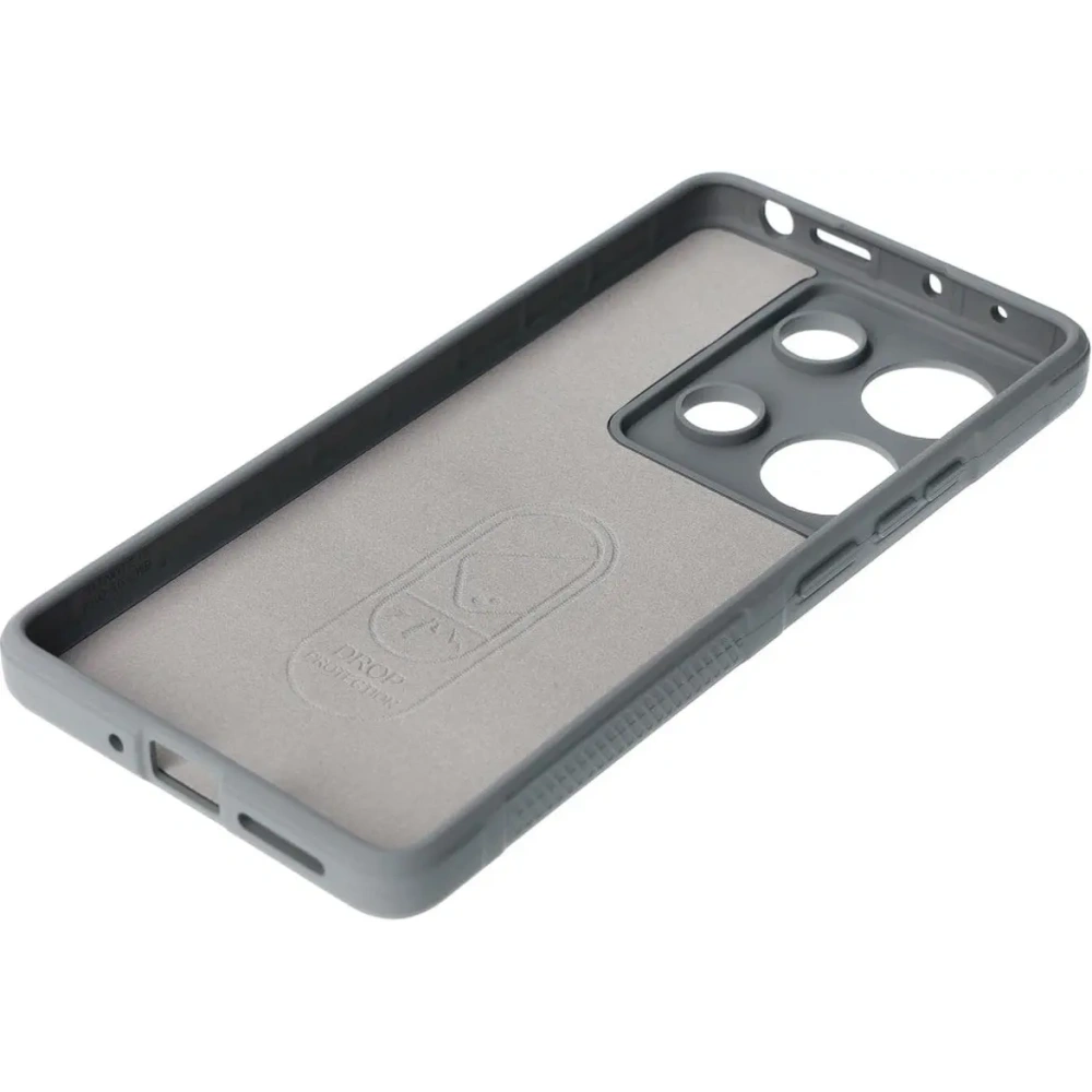 Pancerne etui Bizon Case Tur do Xiaomi Poco M6 Pro 4G / Xiaomi Redmi Note 13 Pro 4G / LTE / 14S jasnoszare