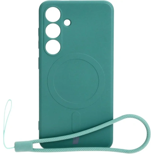 Kup Etui Bizon Case Silicone Magnetic Sq do Samsung Galaxy S24 tmavě zelené - BIZ7910 - {ean13} - Sklep Home Screen