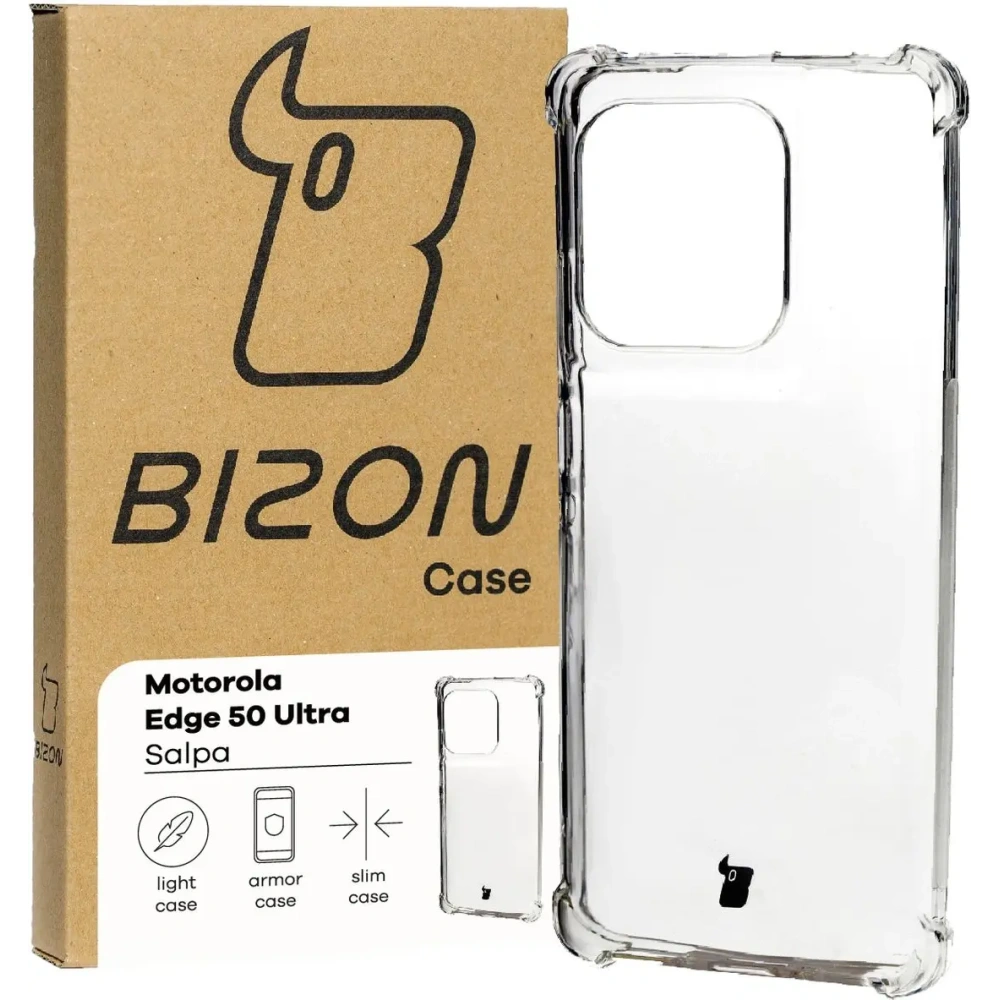 Elastyczne etui Bizon Case Salpa do Motorola Edge 50 Ultra przezroczyste
