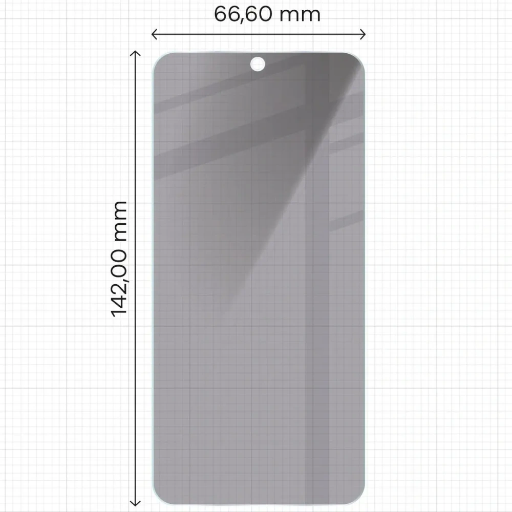 Prywatyzujące szkło hartowane Bizon Glass Clear Shadow do Samsung Galaxy S23 przyciemniane