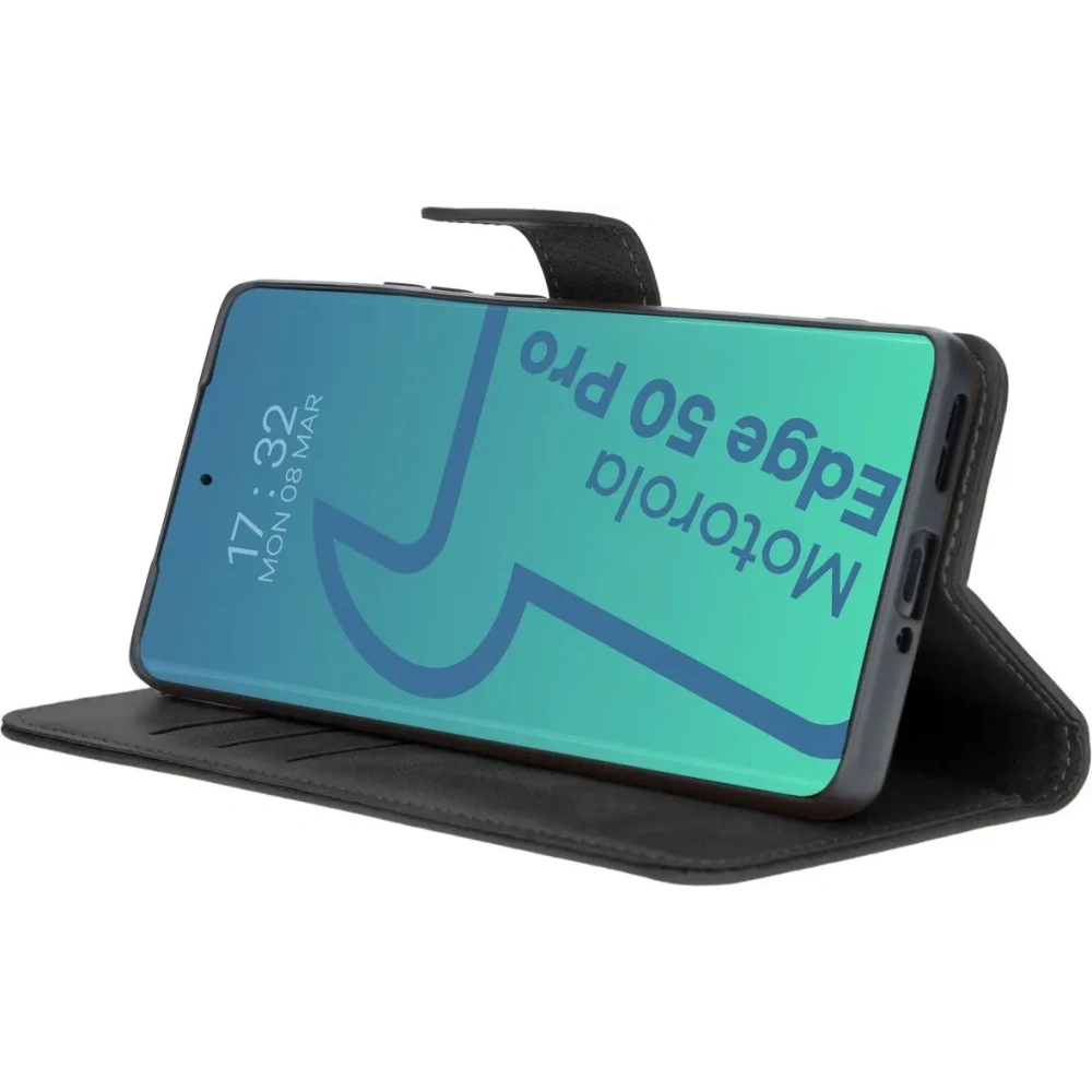 Etui z klapką Bizon Case Pocket do Motorola Edge 50 Pro czarne