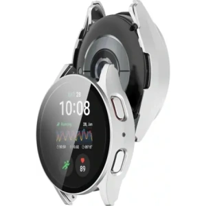 Kup Bizon Case+Glass Uhr Samsung Galaxy Watch 7 44 mm satin silber - BIZ7916 - {ean13} - Sklep Home Screen