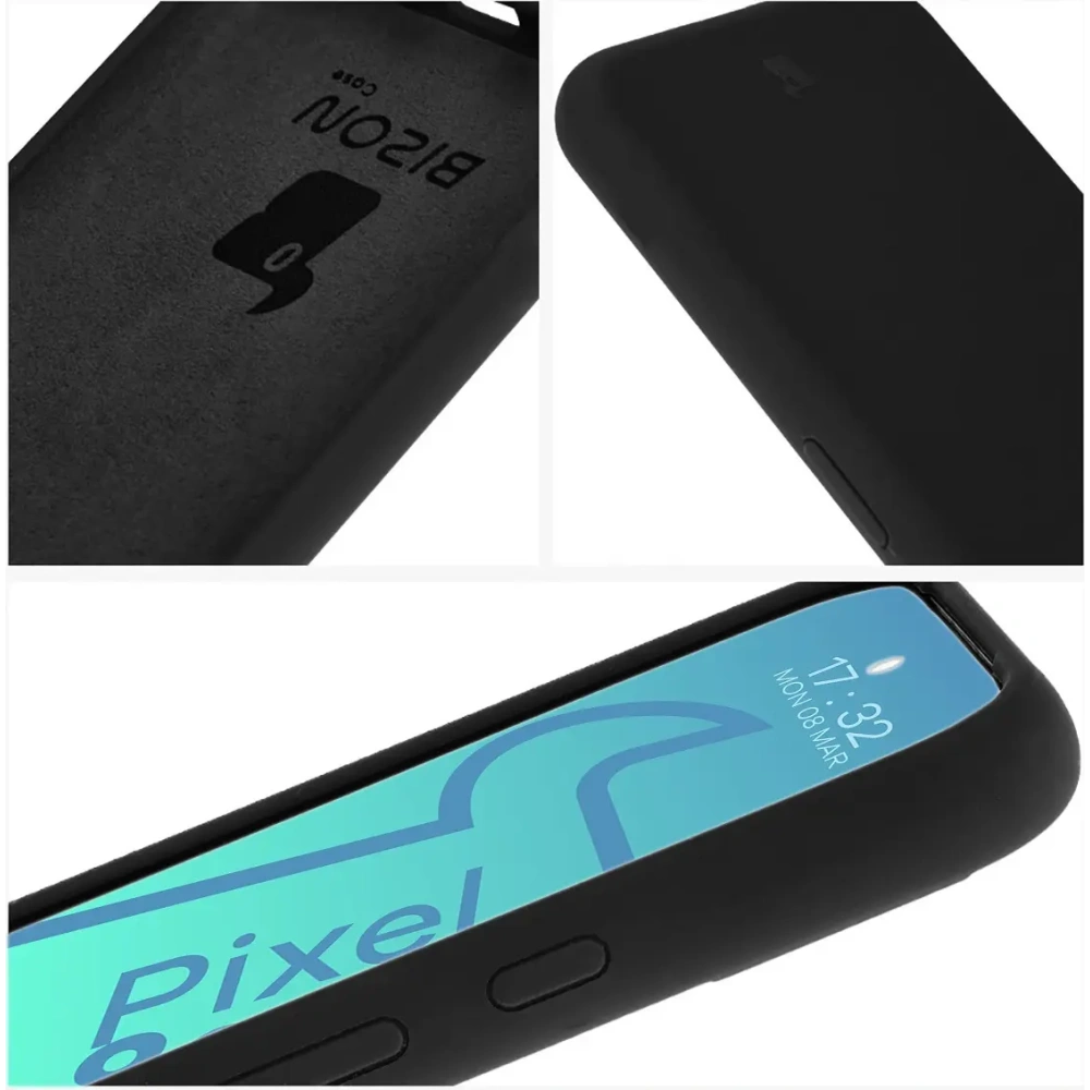 Silikonowe etui Bizon Soft Case do Google Pixel 8a czarne
