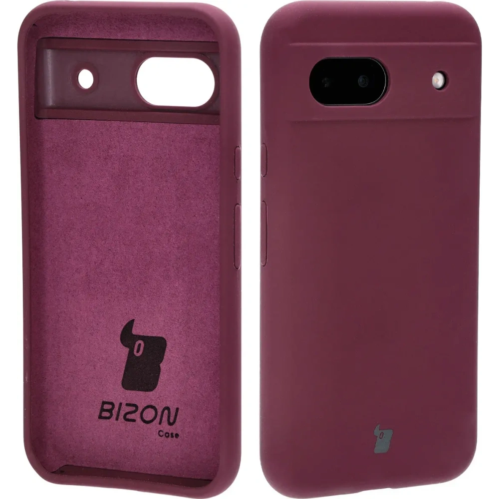 Silikonowe etui Bizon Soft Case do Google Pixel 8a ciemnofioletowe