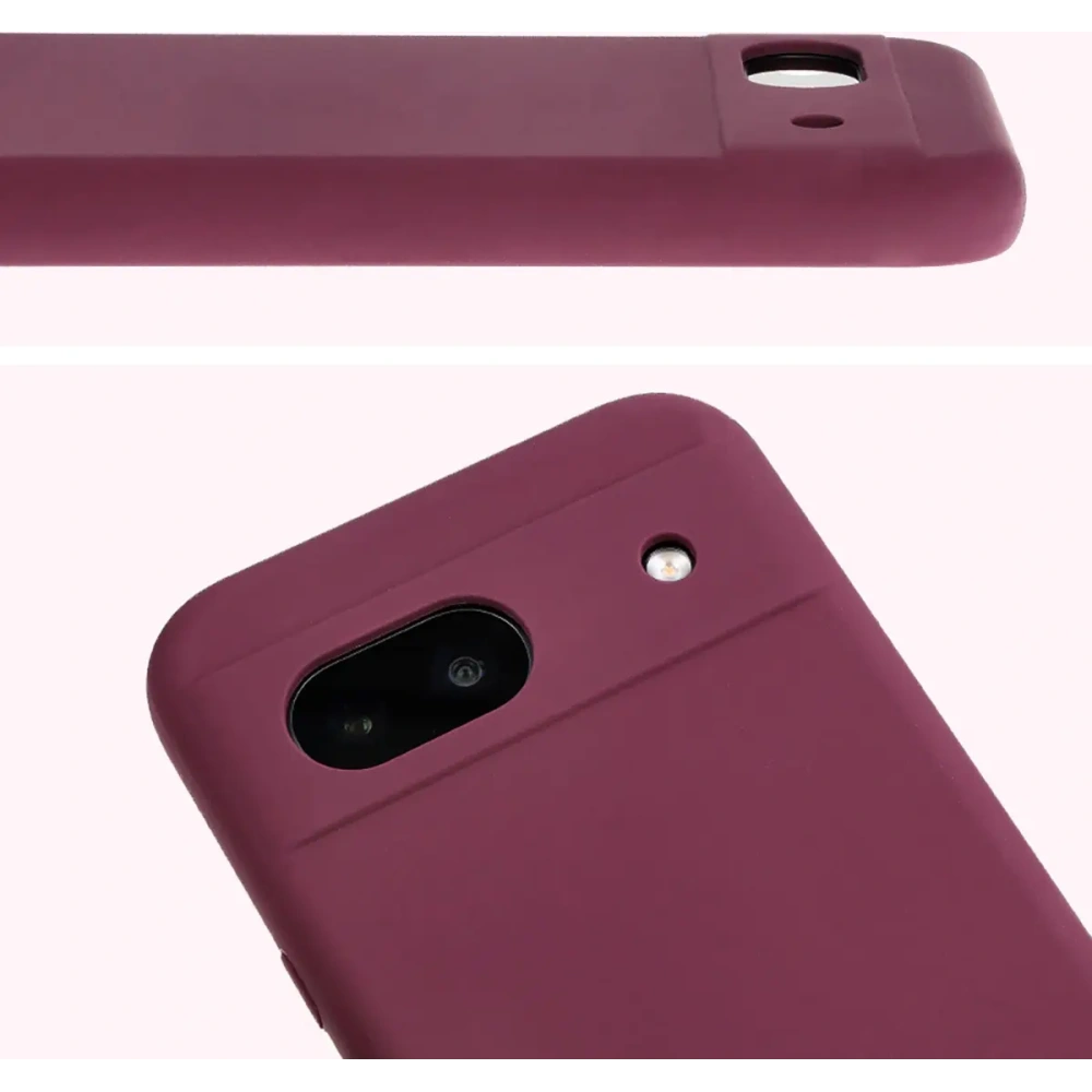 Silikonowe etui Bizon Soft Case do Google Pixel 8a ciemnofioletowe