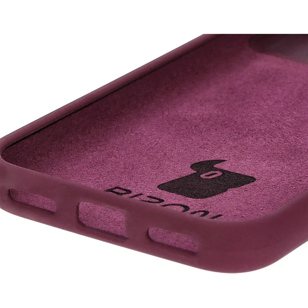 Silikonowe etui Bizon Soft Case do Google Pixel 8a ciemnofioletowe