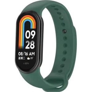 Kup Bizon Strap Uhr Silikon für Xiaomi Smart Band 9 / 9 NFC / 8 dunkelgrün - BIZ7920 - {ean13} - Sklep Home Screen