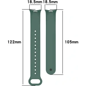 Kup Silikonový pásek Bizon Strap Watch Silicone pro Xiaomi Smart Band 9 / 9 NFC / 8 tmavě zelený - BIZ7920 - {ean13} - Sklep Home Screen
